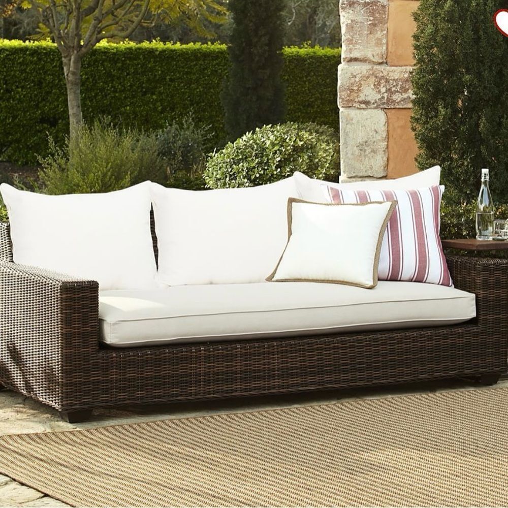 Pottery Barn Torrey Square Arm Outdoor Sofa Cushion Cover (86") - Picture 11 of 12